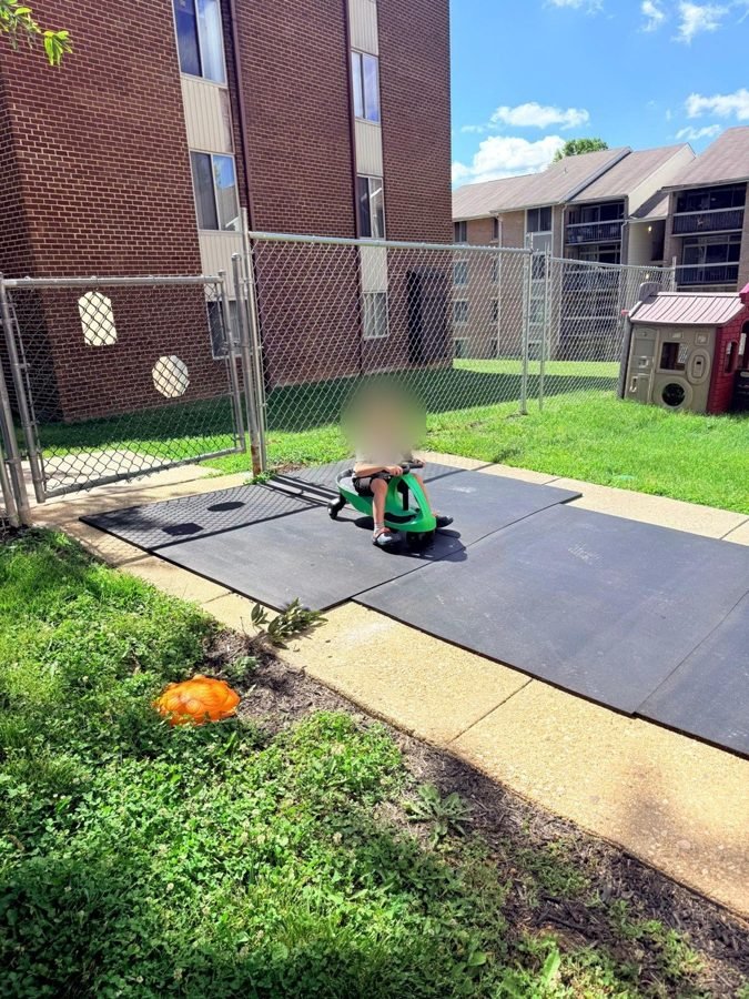 The wiggle-car commute at EduCastle Learning Center, faces blurred for privacy